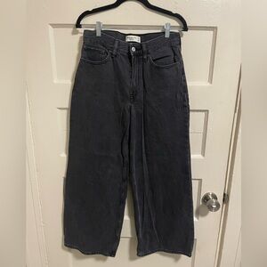 Black Wide-Leg Jeans Abercrombie